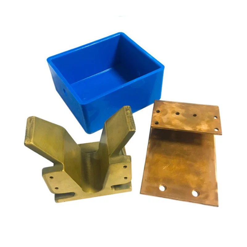 Electroplated Konduktif Tembaga V-Base Sand Casting Parts Tembaga